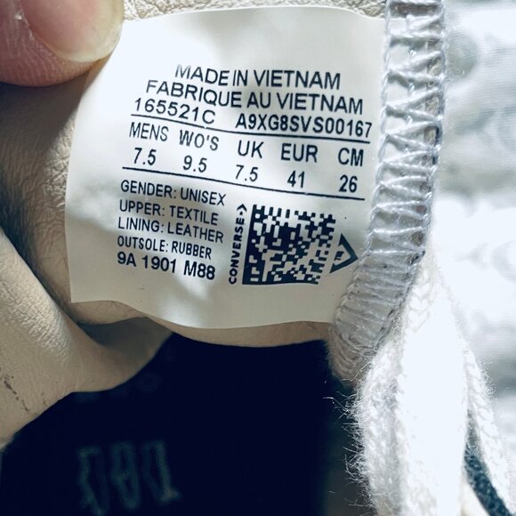 Converse Chuck 70 High x KITH 'Black Monogram' 2019 Men's Size 7.5 Womens 9.5 - Picture 11 of 15